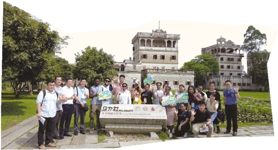 江門吸引越來越多外國(guó)游客前來旅游。梁詩雅