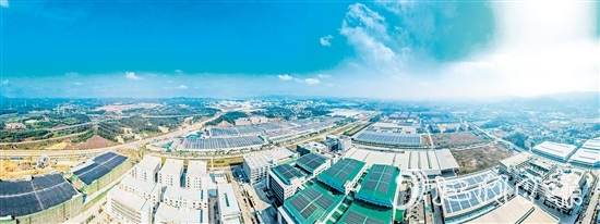 智能家電產(chǎn)業(yè)已成為蓬江區(qū)“3+2”產(chǎn)業(yè)體系中的主導(dǎo)產(chǎn)業(yè)，吸引上下游企業(yè)集聚發(fā)展。圖為蓬江產(chǎn)業(yè)園。劉淑君