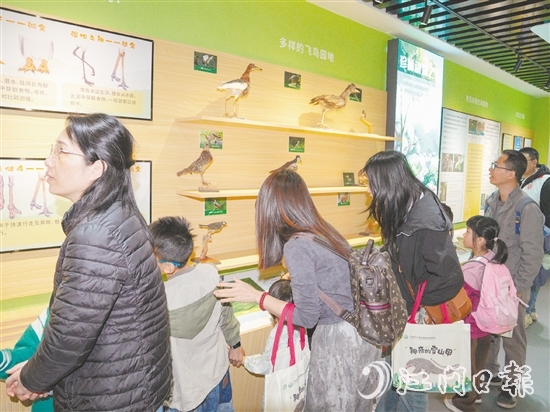 保護(hù)區(qū)宣教中心吸引不少市民前來參觀。