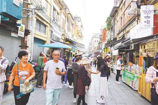 長堤歷史文化街區(qū)很有歷史底蘊，成為不少劇組取景的地點。