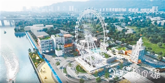 西江之眼摩天輪效果圖。