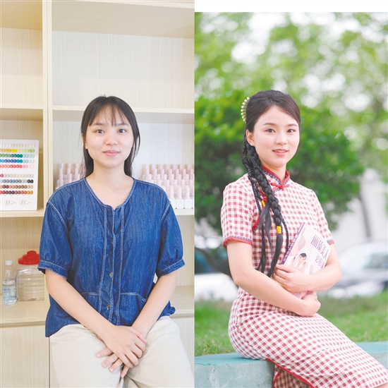 經(jīng)過學(xué)生化妝，老師變身“國風(fēng)美女”。