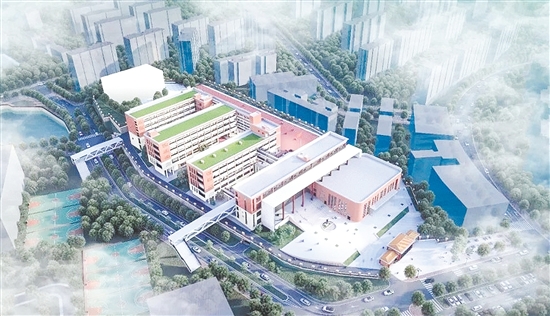 新會第一中學(xué)新校區(qū)項目效果圖。