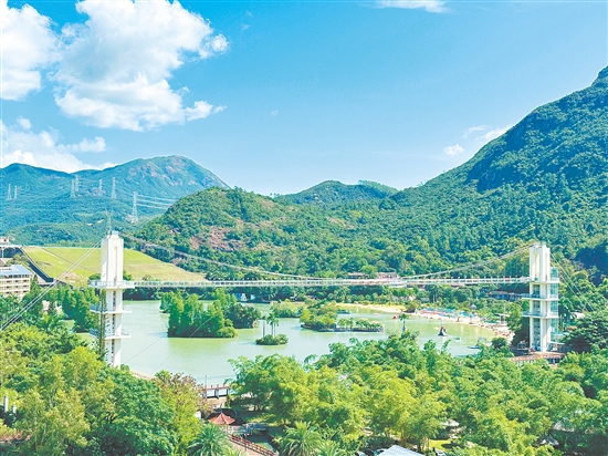 在古兜溫泉度假區(qū)享受愜意度假生活。