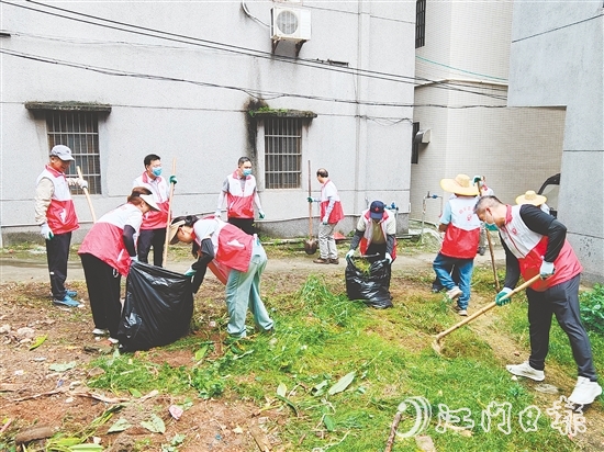 恩平市政協(xié)委員到基層參與環(huán)境整治。