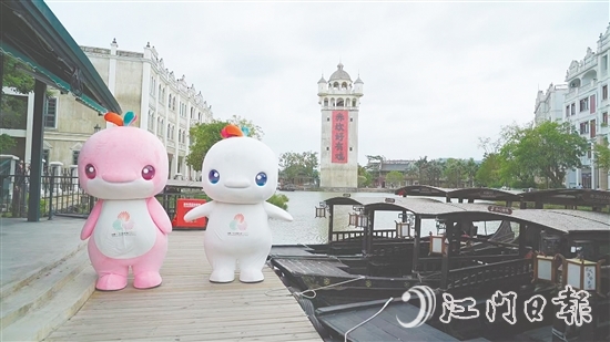 開平市在赤坎華僑古鎮(zhèn)等景區(qū)營造迎接十五運會的濃厚氛圍。