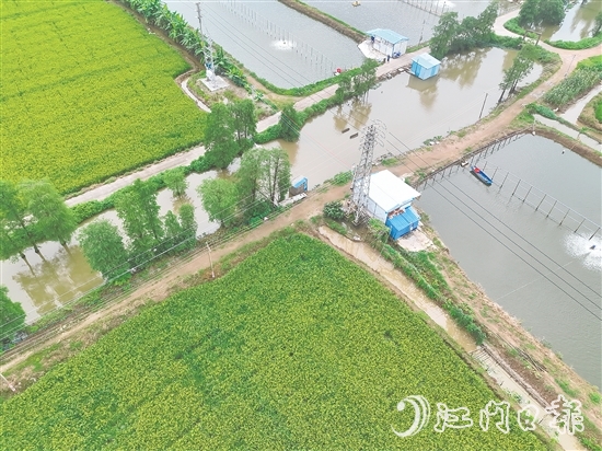 新會(huì)供電局利用無人機(jī)機(jī)巢遠(yuǎn)程航拍，可大幅度提高低壓沿布圖修正效率。