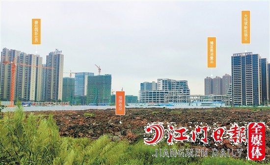 新會(huì)樞紐新城靚地示意圖。