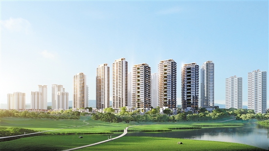 江發(fā)·翡翠觀瀾效果圖。僅為示意，以最終審批為準(zhǔn)。