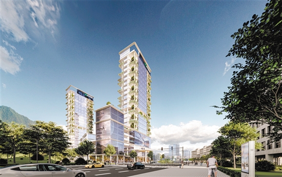 產(chǎn)業(yè)園效果圖。