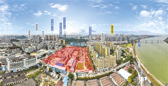 蓬江區(qū)港口二路東側(cè)金海灣南側(cè)地塊。