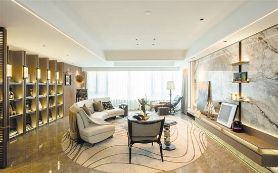 江發(fā)·悅璟苑實景樣板間設(shè)計前衛(wèi)。