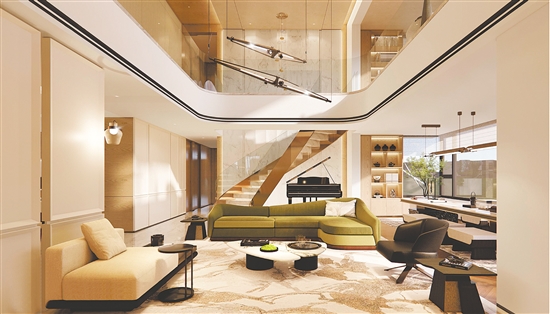 博學(xué)名苑在售復(fù)式產(chǎn)品備受關(guān)注。圖為效果圖。受訪者提供