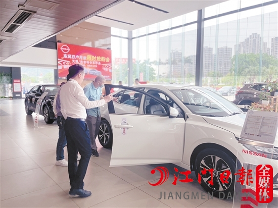 一季度蓬江區(qū)消費者買車熱情高。